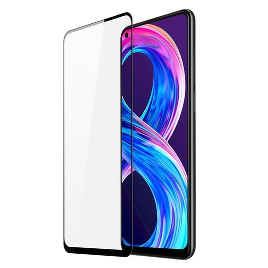 Dux Ducis 9D Tempered Glass Wytrzymałe Szkło Hartowane 9H Na Cały Ekran Z Ramką Realme 8 Pro / Realme 8 Czarny (Case Friendly) Dux Ducis