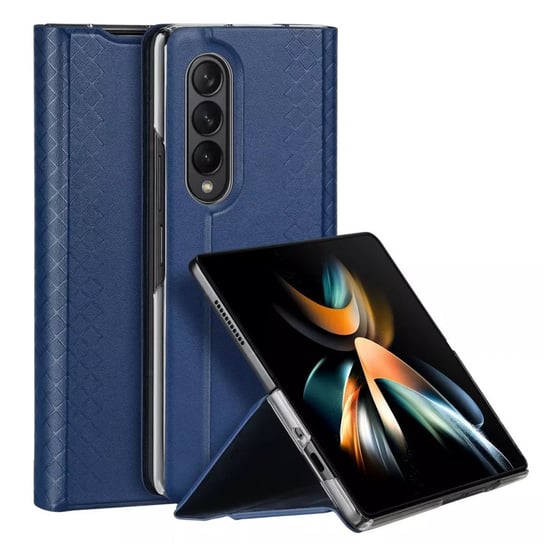 Dux Ducis Bril etui Samsung Galaxy Z Fold4 z klapką portfel podstawka niebieski 4kom.pl