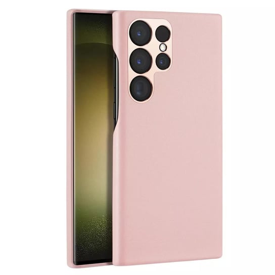 Dux Ducis Grit etui Samsung Galaxy S23 Ultra elegancki pokrowiec ze sztucznej skóry MagSafe różowe MagSafe
