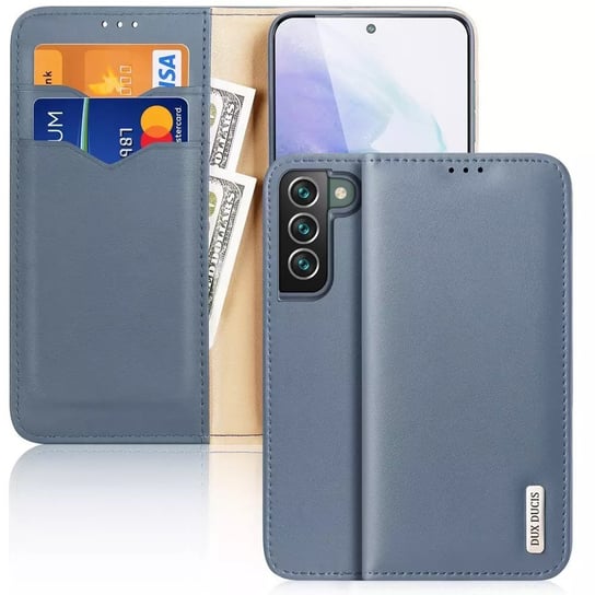Dux Ducis Hivo skórzane etui z klapką pokrowiec ze skóry naturalnej portfel na karty i dokumenty Samsung Galaxy S22+ (S22 Plus) 4kom.pl