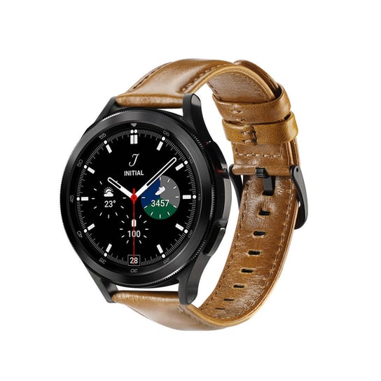 Dux Ducis Leather Strap Pasek Do Samsung Galaxy Watch / Huawei Watch / Honor Watch (20Mm Band) Skórzana Opaska Brązowy (Business Version) Dux Ducis