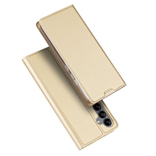 Dux Ducis Skin Pro Etui Do Samsung Galaxy A34 5G Pokrowiec Z Klapką Portfel Na Kartę Podstawka Złote Dux Ducis
