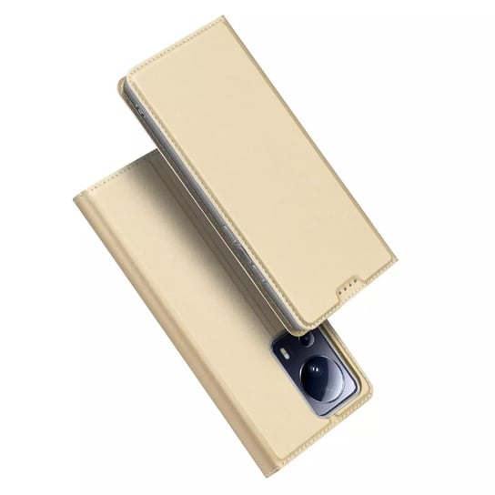 Dux Ducis Skin Pro etui do Xiaomi 13 Lite pokrowiec z klapką portfel na kartę podstawka złote Dux Ducis