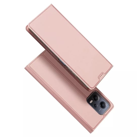 Dux Ducis Skin Pro etui do Xiaomi Redmi Note 12 Pro / Poco X5 Pro 5G pokrowiec z klapką portfel na kartę podstawka różowe Dux Ducis