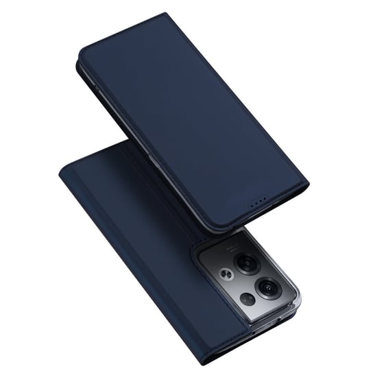 Dux Ducis Skin Pro Etui Oppo Reno 8 Pro Pokrowiec Z Klapką Portfel Na Kartę Podstawka Niebieskie Dux Ducis