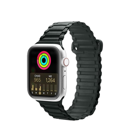 Dux Ducis Strap (Armor Version) Pasek Apple Watch Se, 8, 7, 6, 5, 4, 3, 2, 1 (41, 40, 38 Mm) Silikonowa Magnetyczna Opaska Bransoleta Zielony Dux Ducis