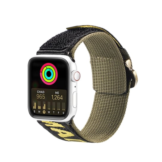 Dux Ducis Strap (Outdoor  Version) Pasek Apple Watch Ultra, Se, 8, 7, 6, 5, 4, 3, 2, 1 (49, 45, 44, 42  Mm) Nylonowa Opaska Bransoleta Żółto-Zielony Dux Ducis