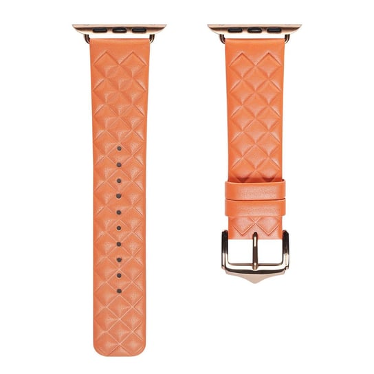 Dux Ducis Strap Skórzany Pasek Do Watch 7 / 6 / 5 / 4 / 3 / 2 / Se (41 / 40 / 38Mm) Opaska Bransoleta Bransoletka Z Naturalnej Skóry Pomarańczowy (Enland Version) Dux Ducis