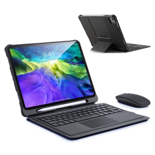 Dux Ducis Touchpad Keyboard Case etui na tablet bezprzewodowa klawiatura Bluetooth iPad Air 2020 czarny Dux Ducis