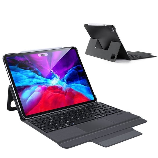 Dux Ducis Touchpad Keyboard Case etui na tablet bezprzewodowa klawiatura Bluetooth iPad Pro 12.9'' 2020 czarny Dux Ducis