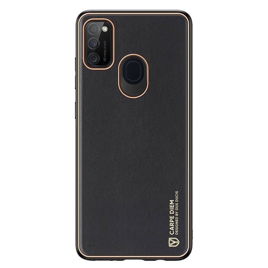 Dux Ducis Yolo eleganckie etui pokrowiec ze skóry ekologicznej Samsung Galaxy M30s czarny Dux Ducis