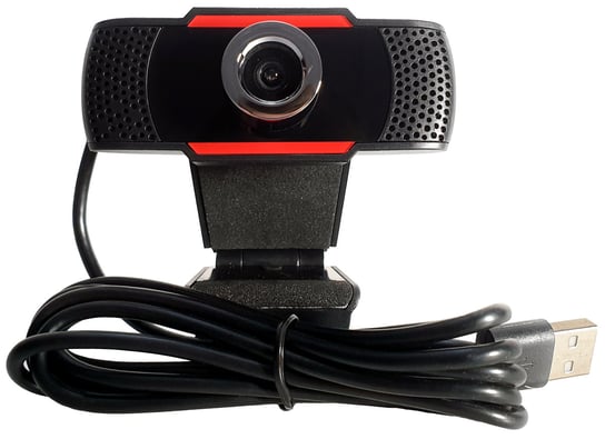 DUXO WebCam-X22 czarno-czerwona kamera internetowa USB 1080p z mikrofonem DUXO