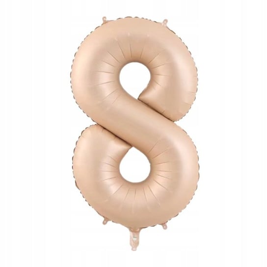 Duża Cyfra Balon 100 Cm Karmelowa Urodziny 8 Inna marka