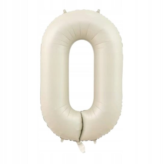 Duża Cyfra Balon 100 Cm Kremowa Urodziny 0 Inna marka
