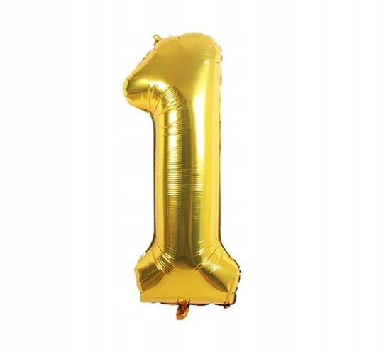 Duża CYFRA balon XXL 100 cm GOLD złoty urodziny 1 Inna marka