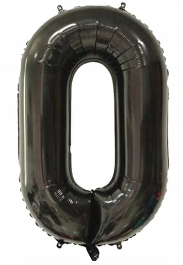 Duża CYFRA balon XXL 100cm BLACK CZARNA Urodziny 0 Inna marka