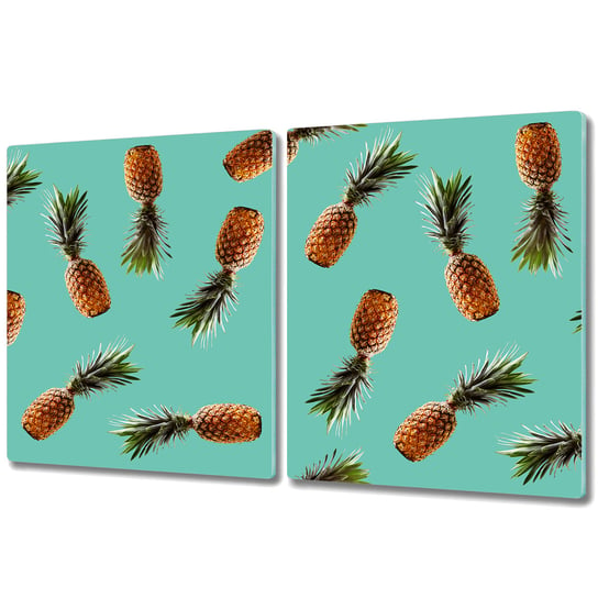 Duża Deska z Dwóch Części - Print - 2x 40x52 cm - Ananasy wzór Coloray