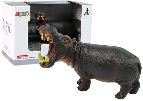 Duża Figurka Kolekcjonerska Hipopotam Zwierzęta Świata Lean Toys