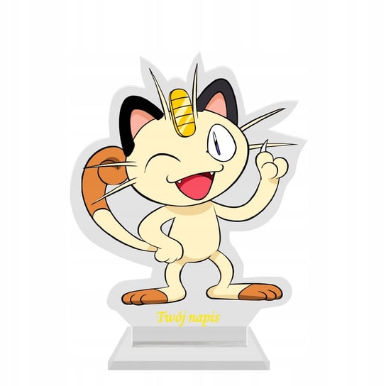 Duża Figurka Pokemon Meowth Kolekcjonerska 19 cm Plexido