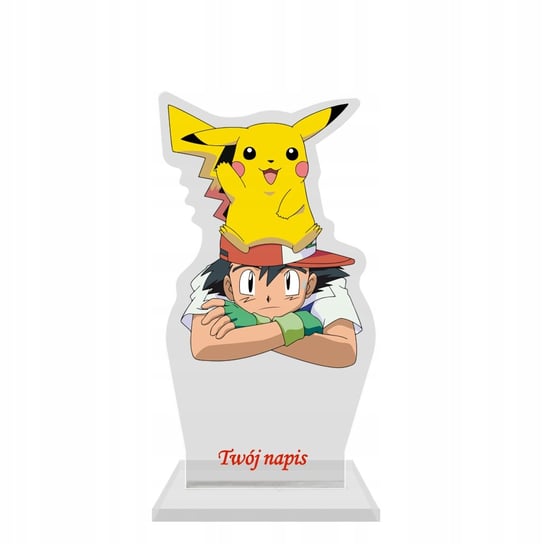 Duża Figurka Pokemon Pikachu i Ash Kolekcjonerska Plexido