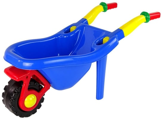 Duża Kolorowa Taczka Ogrodowa Niebieska Lean Toys
