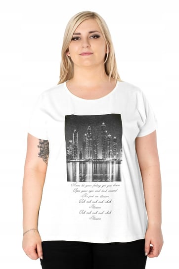 Duża Koszulka Bluzka Damska T-shirt Top KD16-1 5XL Inna marka