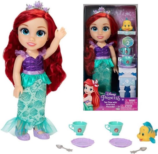 Duża Lalka Księżniczka Ariel Disney Akcesoria Księżniczki Disneya