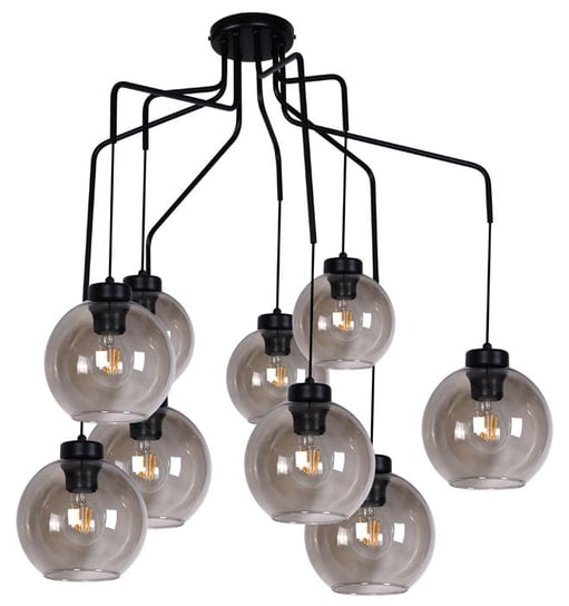 Duża Lampa Wisząca Loftowa Z 9 Zwisami - S827-Solva 90X90X90 Lumes