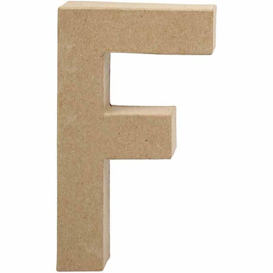 Duża litera "F", Papier Mache, 20,5 cm Creativ