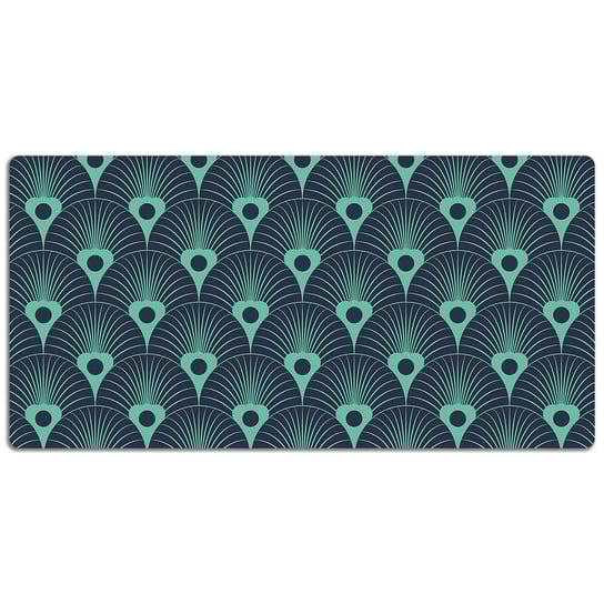Duża mata na biurko Neonowy styl retro 120x60 cm Coloray