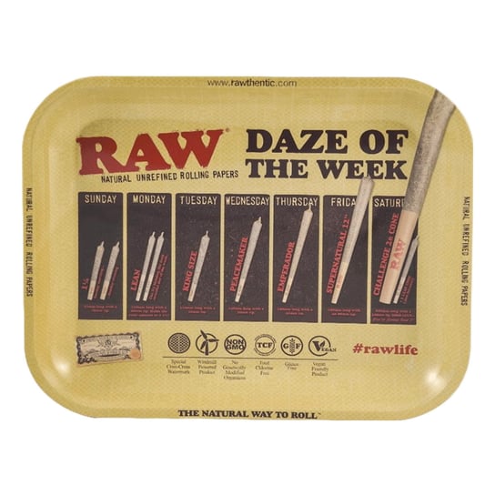 Duża metalowa tacka RAW - Daze Of The Week RAW