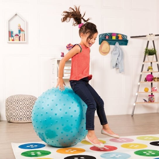 Duża Piłka Sensoryczna Dla Dzieci Niebieska Pouncy Bouncy Ball B.Toys B.Toys