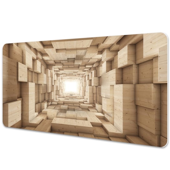 Duża podkładka na biurko Abstrakcja drewno 90x45cm Dywanomat