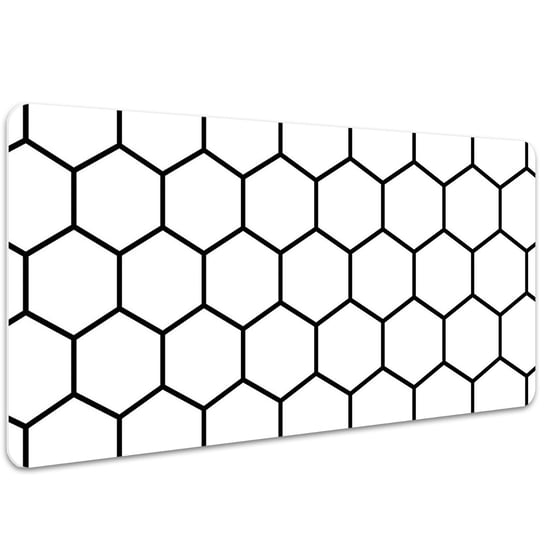 Duża podkładka na biurko Wzór plater miodu 100x50cm, Dywanomat Dywanomat