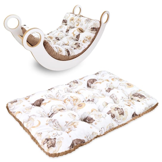 Duża poduszka podłogowa - Poduszka do siedzenia lub mata do zabawy dla dzieci materac podłogowy do pokoju dziecięcego Niedźwiedź Totsy Baby