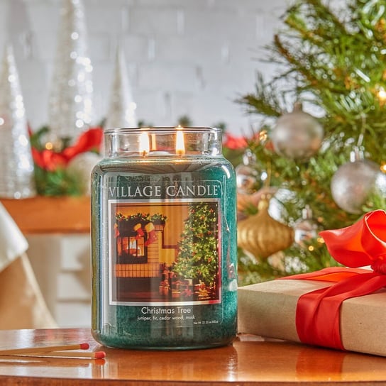 Duża świeca Christmas Tree Village Candle Inna marka