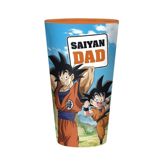 Duża Szklanka Dragon Ball Super - Saiyan Dad (400 Ml) Inna marka