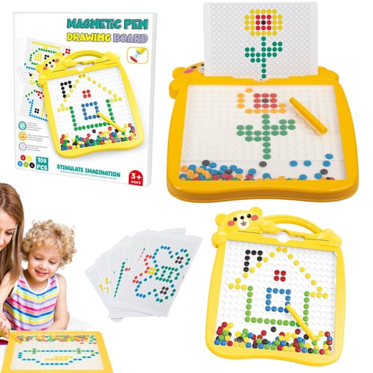Duża Tablica Magnetyczna Xxl Magpad Krążki Montessori Mozaikowa Inna marka
