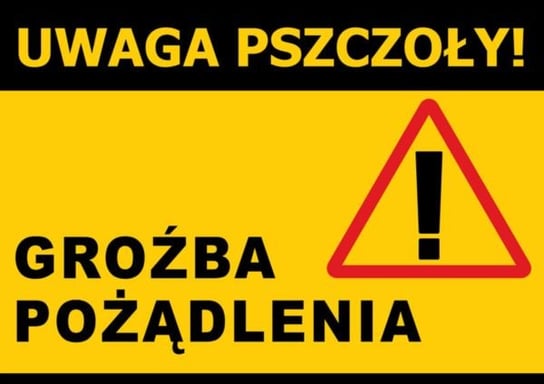 Duża tablica ostrzegawcza - wzór F331 BEE&HONEY