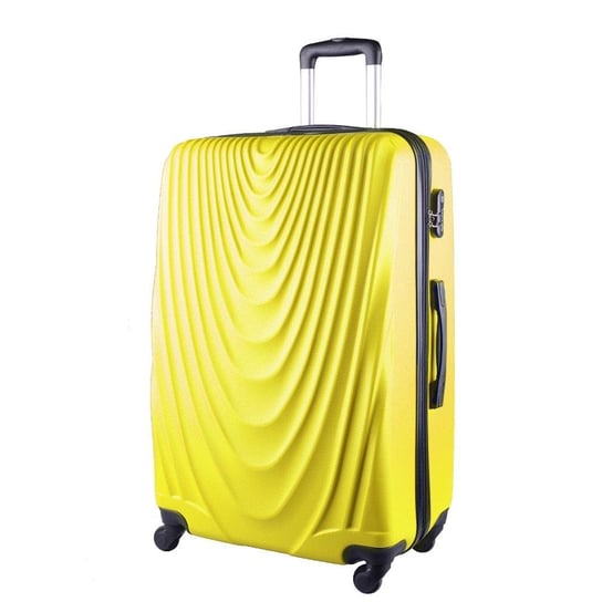 Duża walizka KEMER 304 L Żółta KEMER