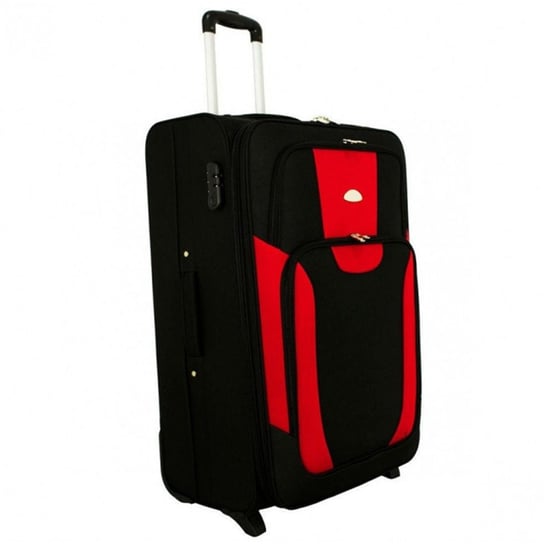 Duża walizka PELLUCCI RGL 1003 L Czarno Czerwona Inna marka