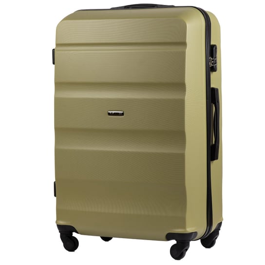 Duża walizka podróżna L, Tea Green Wings