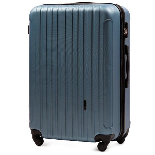 Duża walizka podróżna Wings L, Silver blue Wings