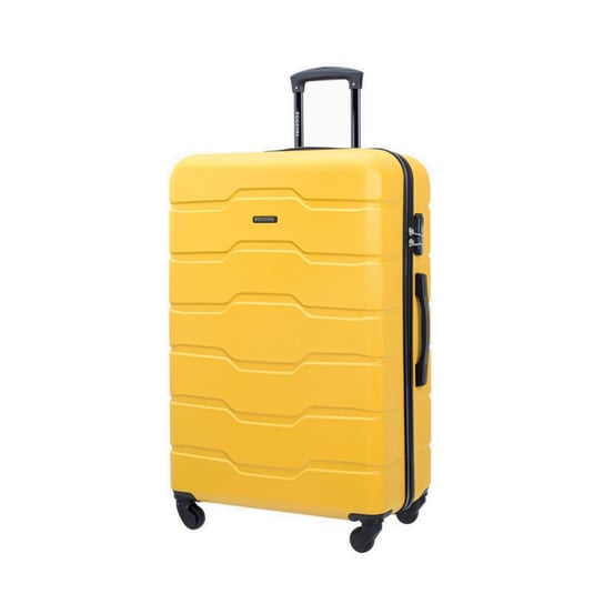 Duża walizka PUCCINI ALICANTE ABS024A 6 Żółta PUCCINI