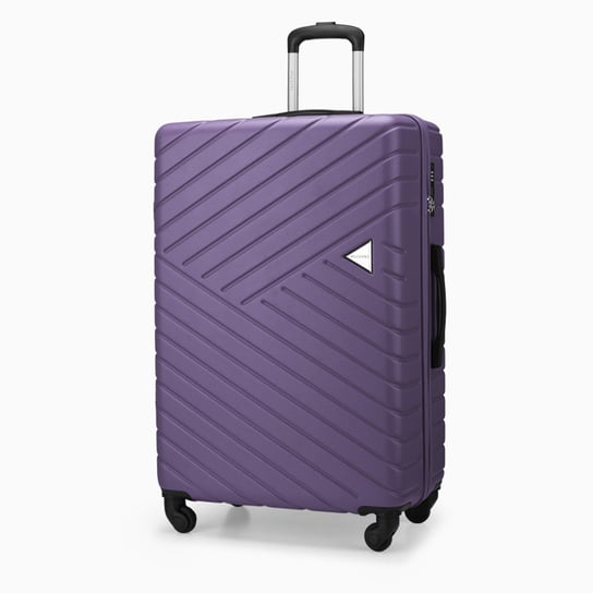 Duża walizka PUCCINI MALAGA ABS027A 7D Fioletowa PUCCINI