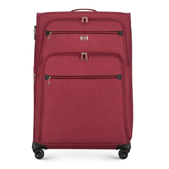 Duża walizka z kolorowym suwakiem 56-3S-503-31 WITTCHEN