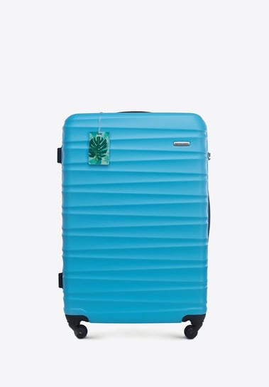 Duża walizka z zawieszką niebieska WITTCHEN