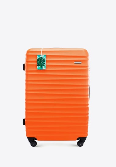 Duża walizka z zawieszką pomarańczowa WITTCHEN