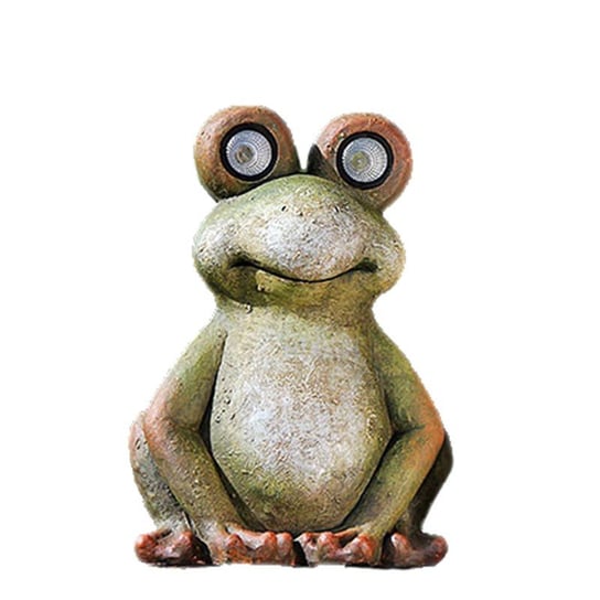 Duża żaba Led, figurka ogrodowa, 57x38x30 cm 
