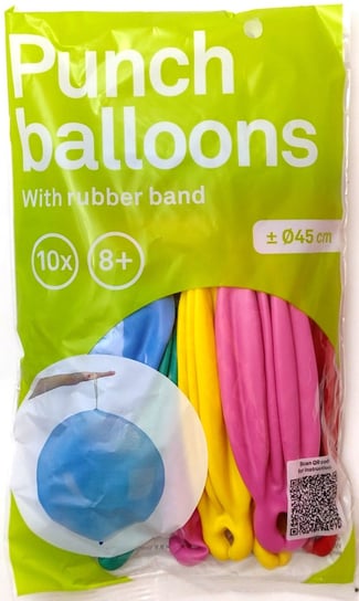 Duże balony z gumką do odbijania 45 cm 10 sztuk. Avec